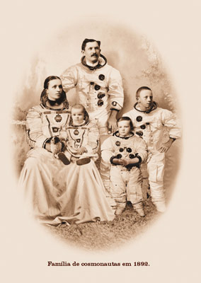 Família de cosmonautas em 1892.
